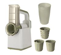 Fdit Trancheuse à Légumes électrique Fil, Râpe à Fromage Compacte 3 en 1 pour la Cuisine Domestique, 40W (GREEN)
