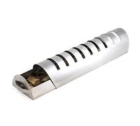 Fdit Tube de Fumage, Boîte à Granulés en Acier Inoxydable 304 | Corps en Acier, Taille 30x8,6 Cm, Poids 500 G, Fonctionne sur Charbon de Bois et Grils électriques, Fumée Chaude et Froide