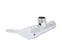 Fdit Vanne D'angle de Robinet Chromée G1/2 Pouces, en Alliage de Zinc Résistant à la Corrosion avec Filetage serré pour le Contrôle de L'eau de la Cuisine et de la Salle de Bains