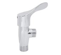 Fdit Vanne D'angle de Robinet Chromée G1/2 Pouces, Vanne de Contrôle de L'eau en Alliage de Zinc pour Salle de Bains et Cuisine avec Filetage serré, Résistant à la Corrosion