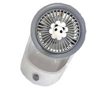 Fdit Ventilateur de Bureau Mini avec Tiroir Dessin animé, Ventilateur de Refroidissement USB 7x7,2x12cm pour Maison Bureau Chambre Dortoir (GRAY)