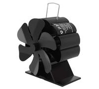 Fdit Ventilateur de Poêle à Chaleur, Alliage D'aluminium avancé pour Poêles à Bois, Conception Compacte