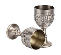 Fdit Verres à Vin Vintage 2 Pièces, Coupes en Bronze, pour Apéritifs et Dîners