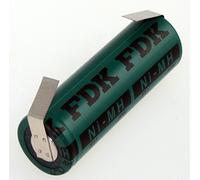 FDK Ni-MH Taille de la cellule de A HR au 1,2 V/2700 mAh Batterie haute qualité Cellule Industrie imr18350 - avec cosses à souder en forme de U