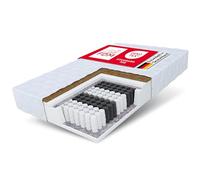 FDM Home Matelas 140x190 cm Épaisseur 17 cm Matelas à Ressorts Ensachés Fermeté H3 H4 Deux Faces 7 Zones de Confort Couche de Coco Housse Lavable Oeko-TEX Hypoallergénique