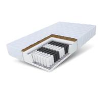 FDM Home Matelas 140x200 cm Épaisseur 17 cm Matelas à Ressorts Ensachés Fermeté H3 H4 Deux Faces 7 Zones de Confort Couche de Coco Housse Lavable Oeko-TEX Hypoallergénique