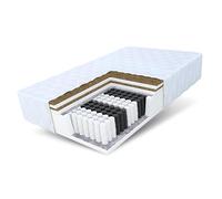 FDM Home Max Double Matelas 120x200 cm Épaisseur 26 cm Matelas à Ressorts Ensachés Fermeté H3 H5 Deux Faces 7 Zones de Confort Couche de Coco Housse Lavable Oeko-TEX Hypoallergénique