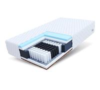 FDM Laval Max Matelas 180x200 cm Épaisseur 26 cm Matelas à Ressorts Ensachés Fermeté H3 H4 Deux Faces 7 Zones de Confort Couche de Coco Housse Lavable Oeko-TEX Hypoallergénique
