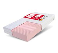 FDM Matelas 90x200 cm, fermeté H3/H4, Hauteur 24 cm, Matelas roulé Double Face, Mousse HR, 7 Zones de Confort, Housse hypoallergénique Lavable en Jersey, certifiée Oeko-Tex, Verdura Max Plus