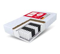 FDM Natural Max - Matelas 120 x 200 cm - Mousse à Froid à Ressorts ensachés - Hauteur : 24 cm - Dureté H3 et H4 - Mousse de polyuréthane - Certifié Öko-Tex - Convient aux Personnes allergiques -