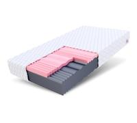 FDM Select Max Matelas 100x200 cm Mousse à Mémoire de Forme Épaisseur 18 cm Fermeté H3 H4 Matelas à Deux Faces 7 Zones de Confort Housse Lavable Oeko-TEX Hypoallergénique