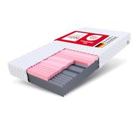 FDM Select Max Matelas 140x190 cm Mousse à Mémoire de Forme Épaisseur 18 cm Fermeté H3 H4 Matelas à Deux Faces 7 Zones de Confort Housse Lavable Oeko-TEX Hypoallergénique