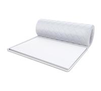 FDM Surmatelas en Mousse Froide 160 x 200 cm Dureté H4 Hauteur env. 5 cm Convient aux Personnes allergiques Certifié Öko-Tex Blanc