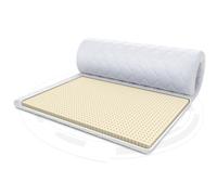 FDM Surmatelas Latex Max Topper 90x200 cm Dureté H3 Épaisseur 4 cm Antiallergique Oeko-Tex Blanc