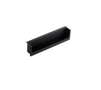 FDzkrtvm Poignées coulissantes encastrées en matériaux solides | Multicolore : for armoire, tiroir, penderie et porte coulissante.(Black 120mm)