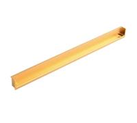 FDzkrtvm Poignées coulissantes encastrées en matériaux solides | Multicolore : for armoire, tiroir, penderie et porte coulissante.(Gold 400mm)