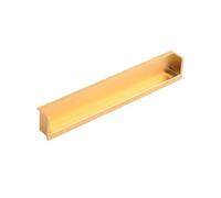 FDzkrtvm Poignées coulissantes encastrées en matériaux solides | Multicolore : for armoire, tiroir, penderie et porte coulissante.(Gold 200mm)