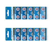 FEAMOS Lot de 20 piles bouton alcalines LR44AG13 longue durée pour appareils électroniques, jouets et montres