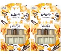 Febreze 3Volution Lot de 2 recharges à brancher Vanille et magnolia 20 ml