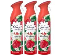 Febreze Air Mist Lot de 3 désodorisants en spray Framboise et fleur de sureau 185 ml