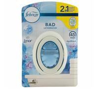 Febreze Désodorisant de salle de bain Lenor Fraîcheur d'avril, 1 pièce, parfum WC, diffuseur de parfum pour lutter en continu et prévenir les odeurs