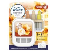 Febreze Kit De Démarrage Diffuseur Électrique Parfum Souffle Précieux, Prise + Recharge de 20ml, 3 Parfums en Alternance, Combat les Odeurs et Rafraîchit Jusqu'à 90 Jours