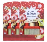 Febreze 3Volution Recharge de désodorisant à brancher pomme et cannelle 20 ml, 3 parfums changeants pour lutter contre les odeurs
