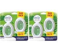 Febreze Petit Coin, Duo Pack, Rosée Du Matin, Désodorisant WC En Continu Pour Élimination Et Prévention Des Odeurs, Fraîcheur Jusqu'à 50 Jours, 2 X 7,5 ML (Lot de 2)