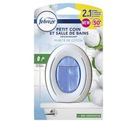 Febreze Petit Coin Et Salle De Bains, Désodorisant En Continu Pour Élimination Et Prévention Des Odeurs, Pureté De Coton 7,5ml