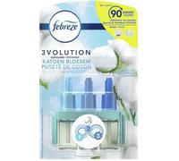 Febreze 3 Volution Recharge pour Désodorisant Électrique Pureté de Coton 20 ml - Lot de 2