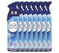 Febreze Spray Désodorisant Parfum Lenor Eveil Printanier 185ml x 8 | 2en1. Combat efficacement les odeurs. Laisse Un Parfum Frais