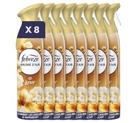 Febreze Spray Désodorisant Parfum Souffle Précieux 185ml x 8 | 2en1. Parfum Souffle Précieux de Lenor. Combat efficacement les odeurs.