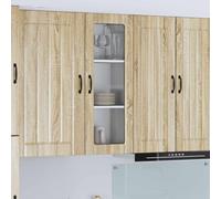 Fecpoo Armoire de cuisine en bois Chêne Sonoma 40 x 31 x 100 cm Montage mural pour intérieur