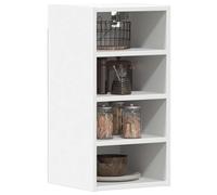Fecpoo Armoire suspendue blanche - 30 x 29,5 x 60 cm - En bois - Meuble de cuisine mural avec grande capacité de charge jusqu'à 90 kg