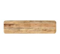 Fecpoo Banc Mango en bois massif laqué blanc 160 x 40 x 45 cm | Bois de manguier massif avec 5 % de lasure blanche, capacité de charge de 110 kg, banc de couloir et garde-robe