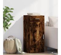 Fecpoo Buffet en chêne fumé - 40 x 42,5 x 93 cm - Avec tiroir et porte - Meuble de salon pratique pour l'ordre et l'espace de rangement