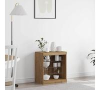 Fecpoo Buffet LED avec bandes LED changeantes de couleur, matériau en bois, chêne artisanal, 60,5 x 37 x 67 cm, unité de rangement moderne