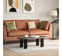 Fecpoo Lot de 4 pieds de table basse en acier noir avec pieds de nivellement, hauteur de 30 à 32 cm, tube de 80 x 80 mm, pour table basse personnalisée