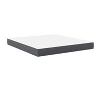 Fecpoo Matelas de lit 180 x 200 cm, tissu gris | Ressorts super king size, polyester respirant, charge maximale de 200 kg