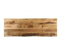 Fecpoo Plateau de table de rechange avec bord naturel - 140 x 40 x 2,5 cm - En bois de manguier massif - Aspect bois rustique pour décoration d'intérieur et d'affaires
