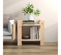 Fecpoo Séparateur de pièce - Bibliothèque - 60 x 35 x 57 cm - En pin massif - Étagère ouverte en bois comme séparateur de pièce décoratif pour adultes