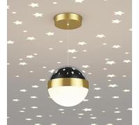 Fée Étoile Suspension Globe Lampe Suspendue Projecteur Étoile Chambre Plafond Luminaire 12W LED Suspension pour Couloir Chambre Pépinière Café Bar Star of Light