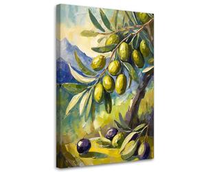 Feeby Impression sur toile 40x60 cm decoration chambre - tableau decoration murale - Olivier Arbre Peint - decoration maison Tableau Moderne toile peinture - ART - poster mural