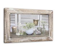 Feeby Impression sur Toile Bougies Plantes Composition 60x40 cm 1 pièce Tableaux Tableau Mural Image Photo Moderne Décoration Murale Artistique Photographie Design Chambre Salon Vintage rétro Beige