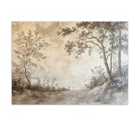 Feeby Papier peint mural - Papier peint 3d - Tableau - Forêt Arbres Nature - 350x245 cm Decoration murale - Tapisserie murales papier peint - Ville - deco murale - papier peint intissé