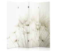 Feeby Paravent déco Nature 145x150 cm Une Seule Côté Cloison de séparation Écran Pliant Foto Paravent Interieur Décoratif Mur Espagnol Impression sur Toile Chambre d'enfant Salon Bureau Blanc