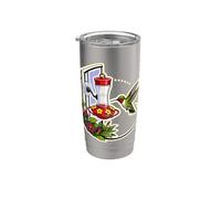 FEEDER WINDOW MORNING Ferme Fleurie Bouquet Gobelet isotherme en acier inoxydable double paroi
