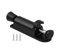Feegow Butée de porte en alliage de zinc réglable à ressort - Amortisseur Porte - Noir - Robuste - Support de base