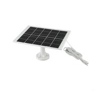 Feegow Panneau solaire 9 W 5 V pour caméras de sécurité à piles - IP66 résistant aux intempéries - Silicone monocristallin (21% pour + efficacité), câble de charge 3 en 1 de 4 m, convient pour