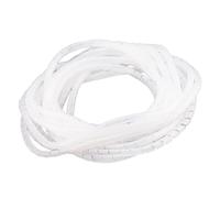 FEEIMOL Manchon de Câble Gaine 10mm Tube de Rangement de Câble Spirale Câble Range Organisateur Câble de Gestion Cache Protection Fils Electrique pour Maison Bureau Blanc 10M